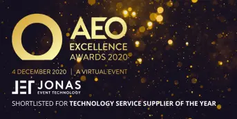 Jonas Event Technology Shortlisted for AEO Awards 2020