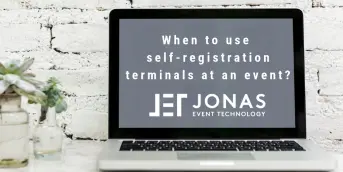 When to use self-registration terminals at an event?